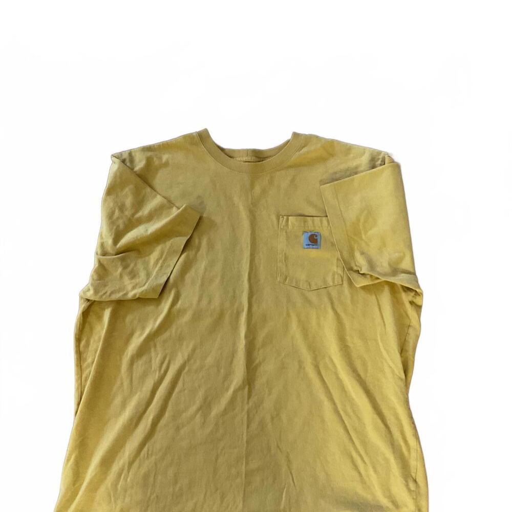 Carhartt Loose Fit Yellow Pocket T-Shirt XL